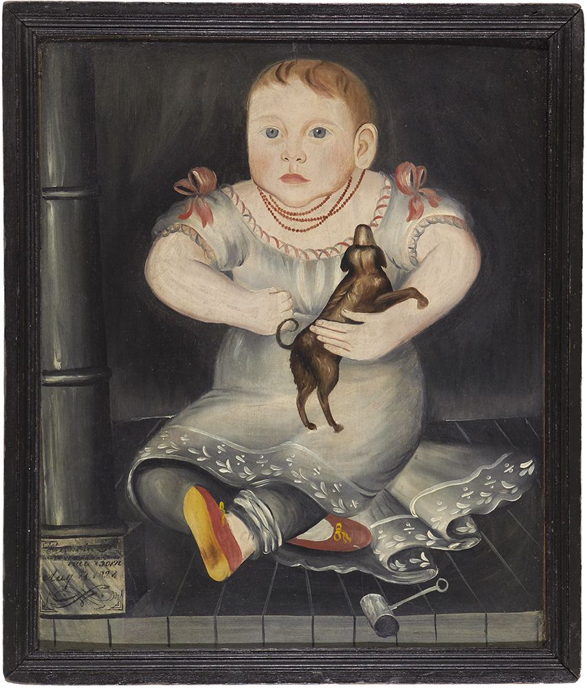 Sheldon Peck (1797 -1868), Portrait of a Boy, 1828, Oil on Panel, 19 7/8 x 17 inches, Courtesy of the Barbara L. Gordon Collection