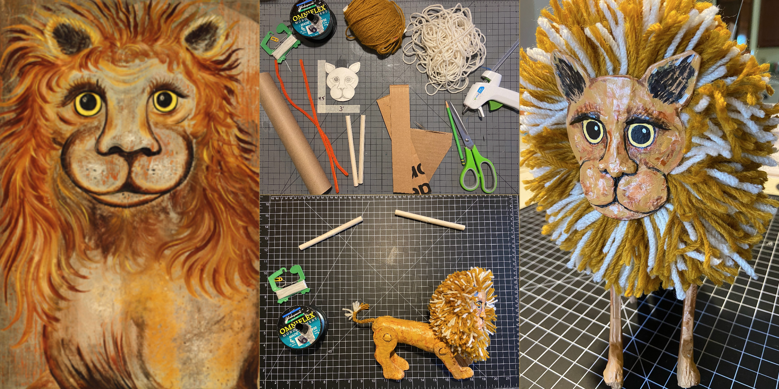 Featured Image for Art Making Activity: Lion Marionette