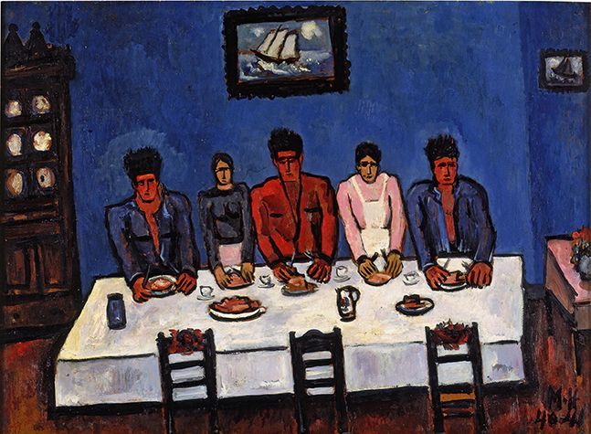Marsden Hartley, Fishermen’s Last Supper, Nova Scotia, 1940-41, Oil on canvas