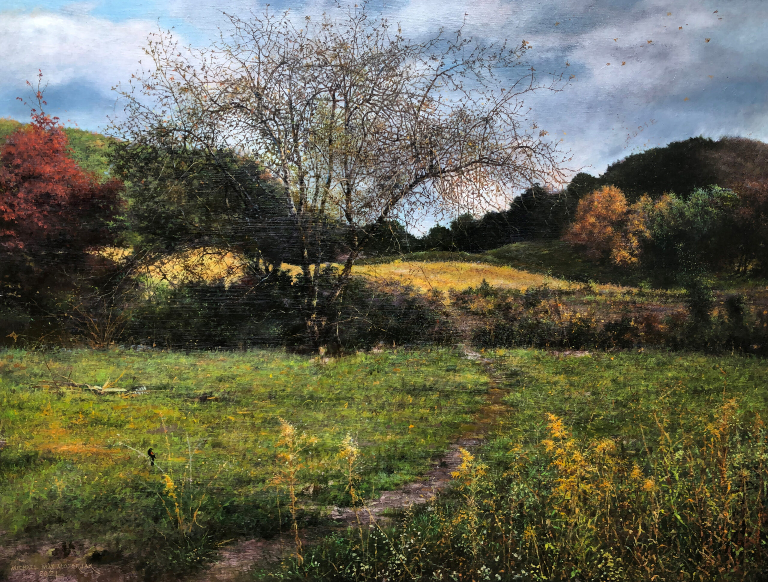 Michael Max Mosorjak, On the Coon Ridge, 2021, Oil on canvas